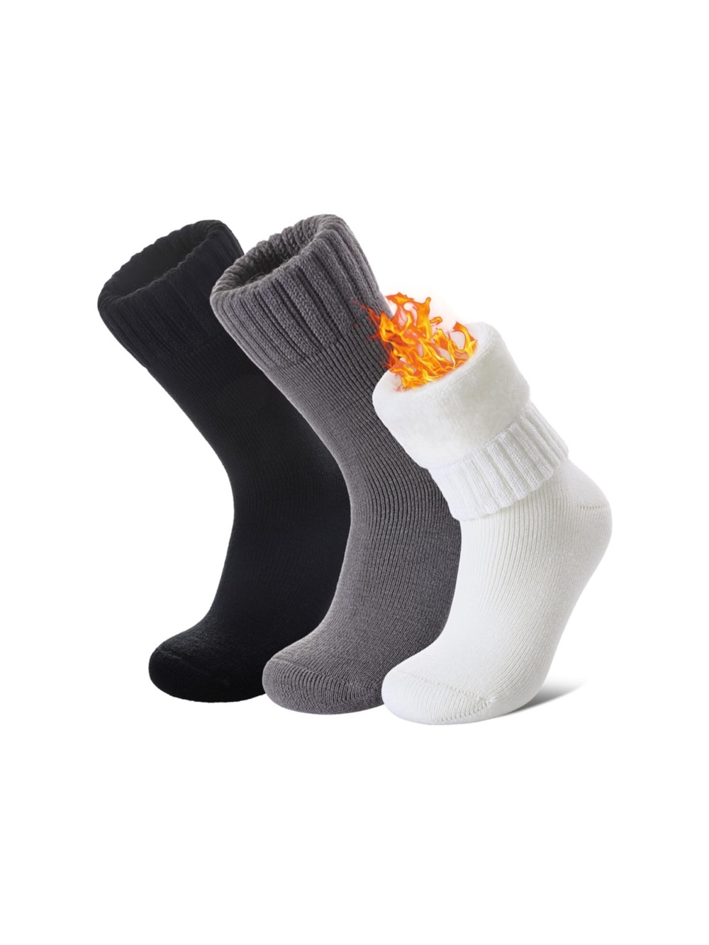 Thermal Winter Socks Extra Thick Insulated Heated Ski Crew Boot Unisex